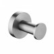 Euro Pin Lever Round Brushed Nickel Stainless Steel Robe Hook Wall Mounted